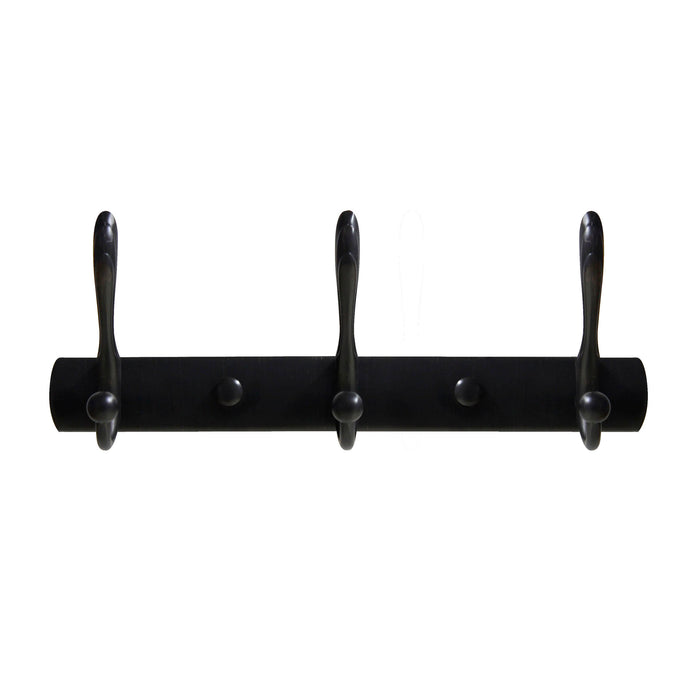 Triple Robe & Towel Hook - Rubbed Bronze