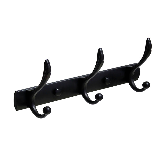 Triple Robe & Towel Hook - Rubbed Bronze