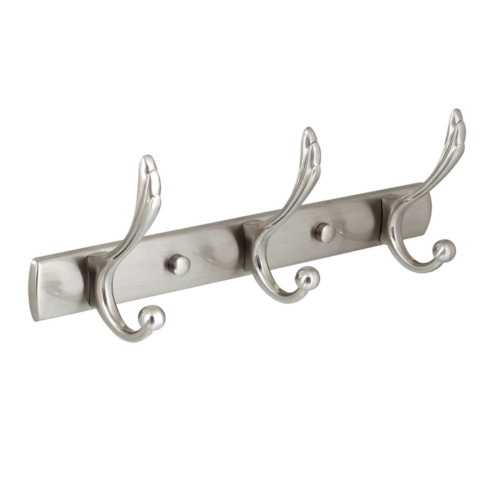 Triple Robe & Towel Hook - Satin Nickel
