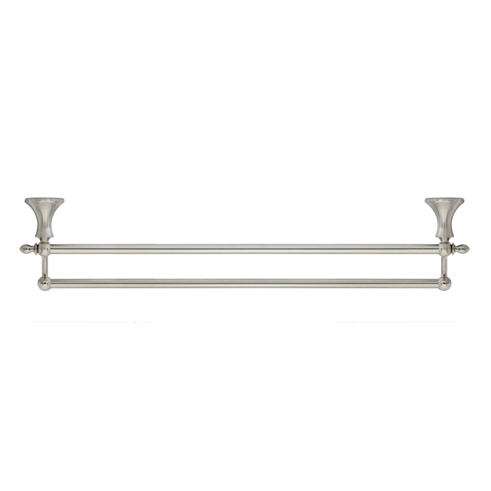 24" Double Towel Bar - Antica Series - Satin Nickel
