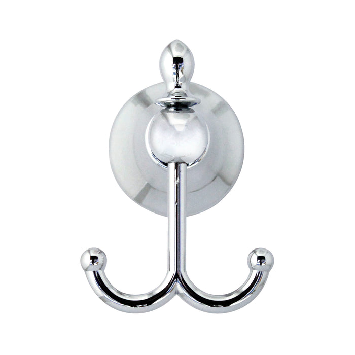 Double Robe & Towel Hook - Antica Series - Polished Chrome