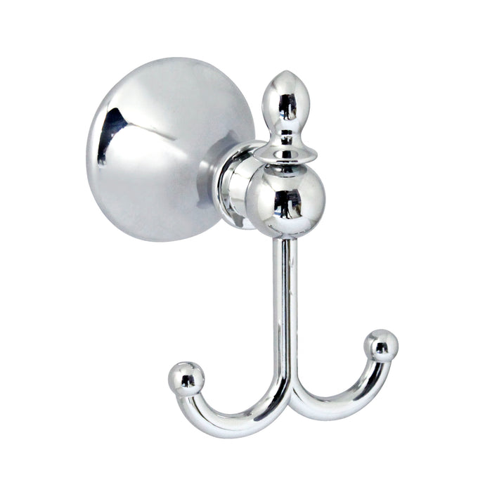 Double Robe & Towel Hook - Antica Series - Polished Chrome