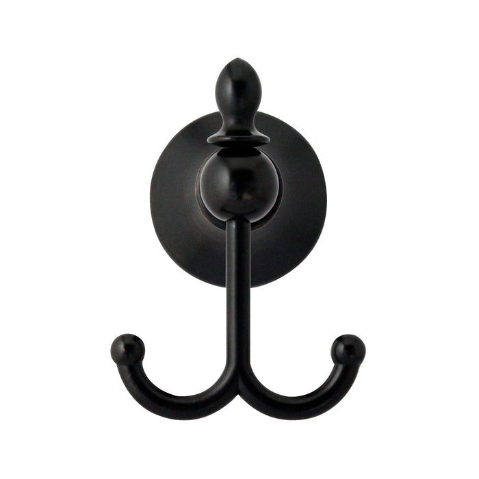 Double Robe & Towel Hook - Antica Series - Rubbed Bronze