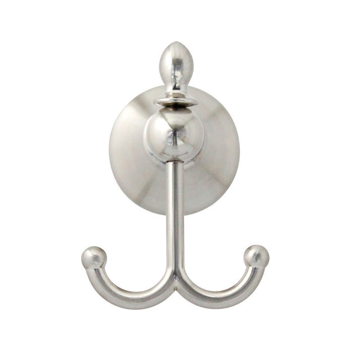 Double Robe & Towel Hook - Antica Series - Satin Nickel