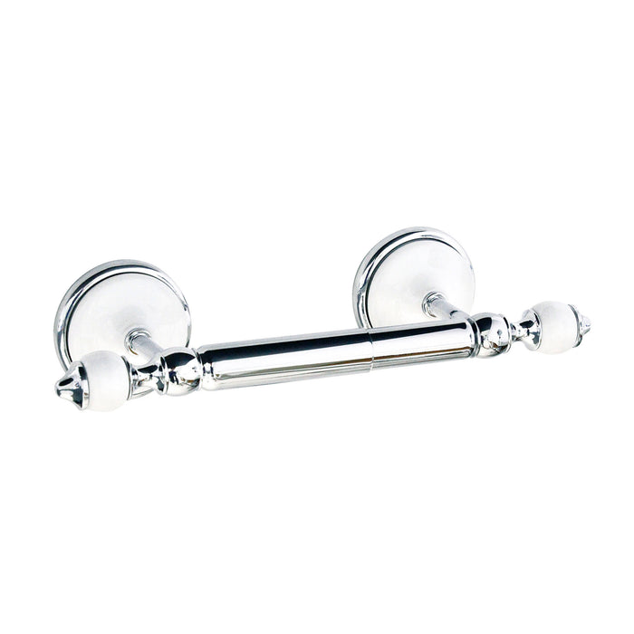 Four Piece Accessories Set - Arora Series - White Porcelain & Polished Chrome