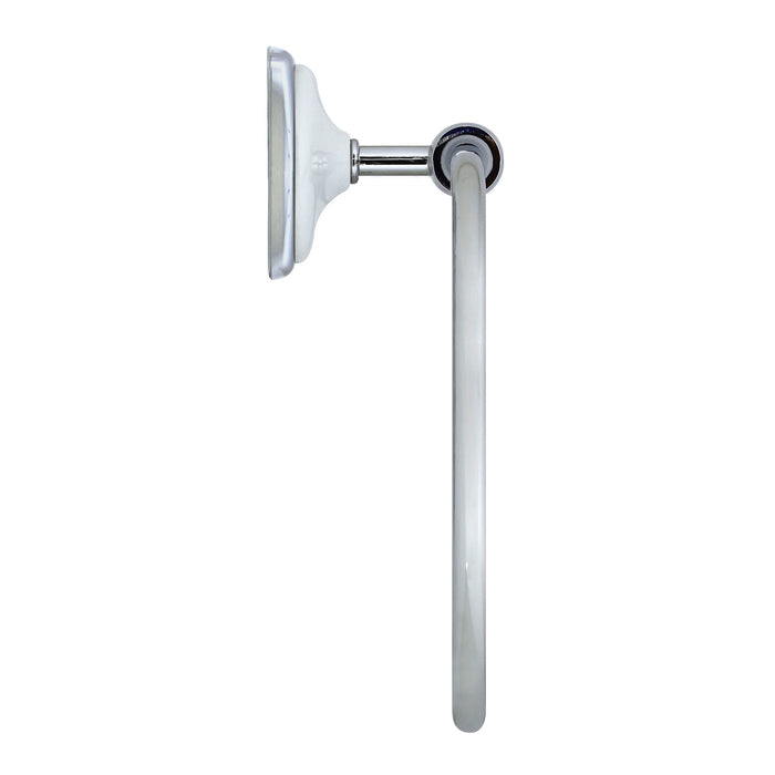 Circle Towel Ring - Arora Series - White Porcelain & Polished Chrome