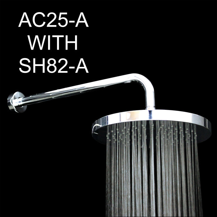 15" STRAIT Shower Arm - Polished Chrome