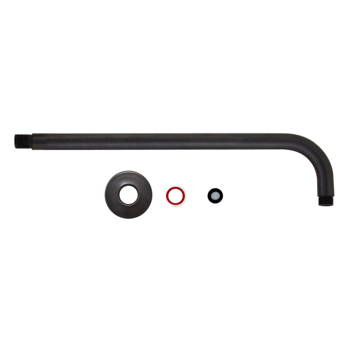 15" STRAIT Shower Arm - Rubbed Bronze