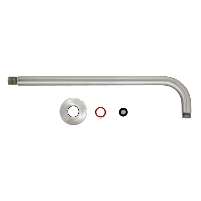 15" STRAIT Shower Arm - Satin Nickel