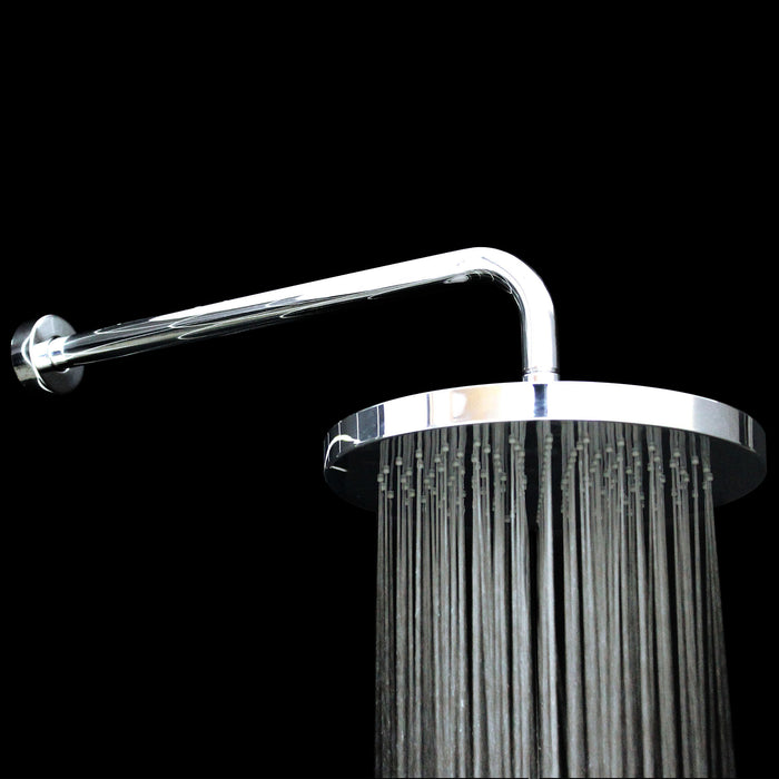 10" Rain Shower Head with 15" STRAIT Shower Arm - Polished Chrome