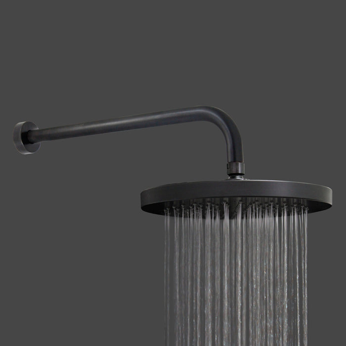 10" Rain Shower Head with 15" STRAIT Shower Arm - Rubbed Bronze