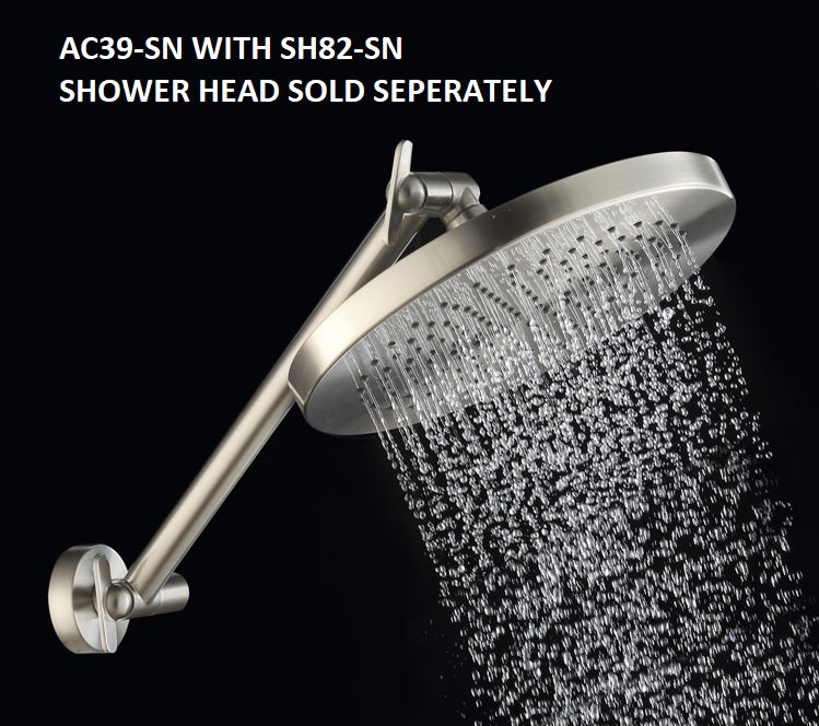 17" ADJUSTABLE Shower Arm - Satin Nickel