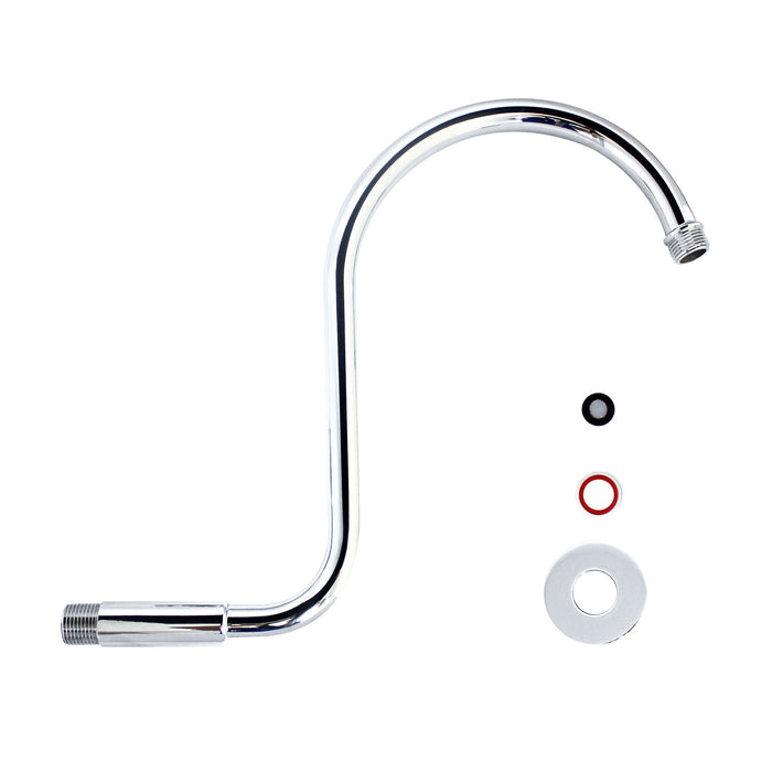 Gooseneck "S" Shower Arm - Polished Chrome