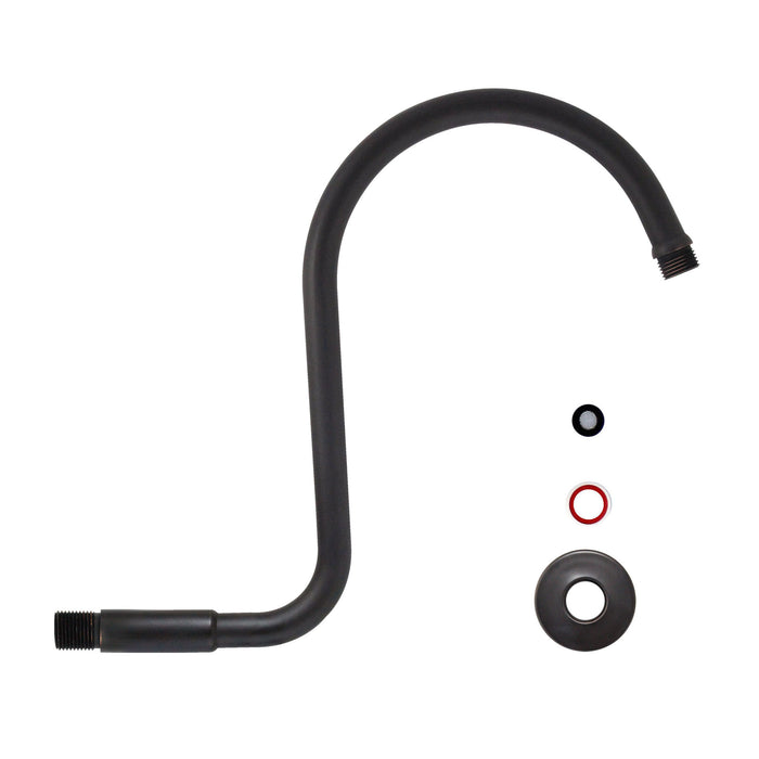 Gooseneck "S" Shower Arm - Rubbed Bronze