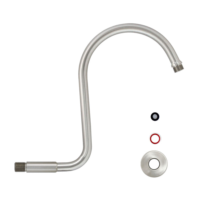 Gooseneck "S" Shower Arm - Satin Nickel
