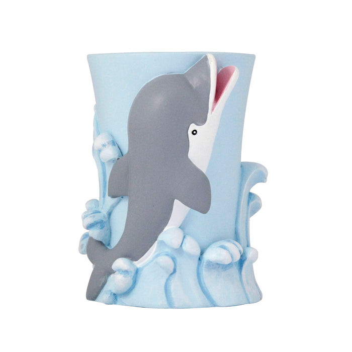 KIDS Four Piece Bathroom Accessories Set - DOLPHIN