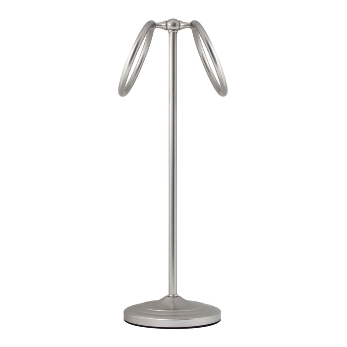 17" Counter Top Towel Ring - Satin Nickel
