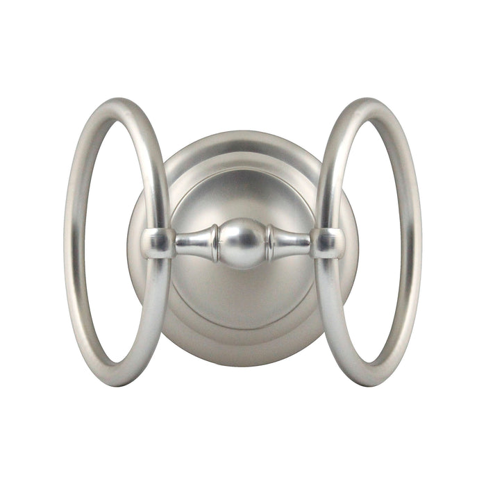 17" Counter Top Towel Ring - Satin Nickel