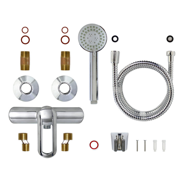 European Modern Style Shower Mixer with Hand Shower Set - Lift Handle