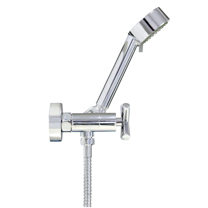 European Modern Style Shower Mixer with Hand Shower Set - Cross Handles