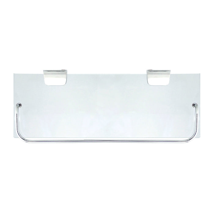 Glass Wall Shelf - Polished Chrome