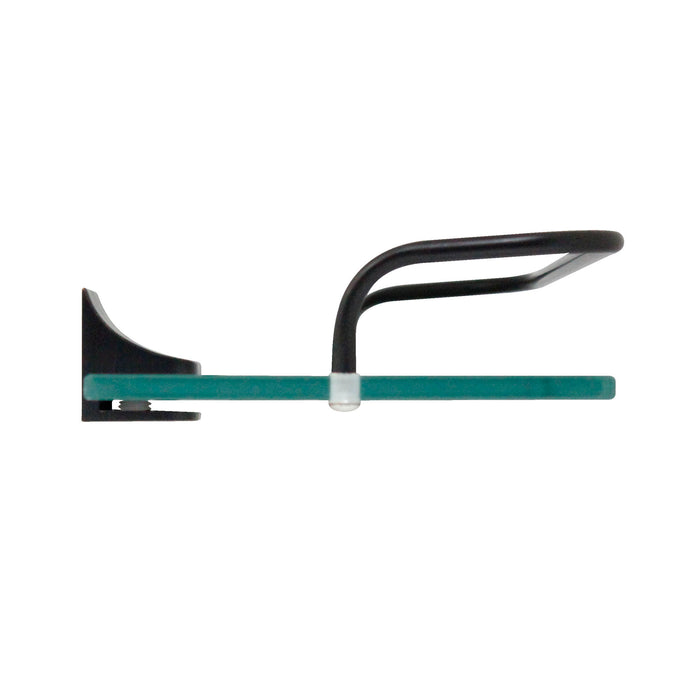 Glass Wall Shelf - Rubbed Bronze