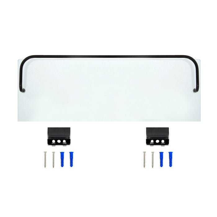 Glass Wall Shelf - Rubbed Bronze
