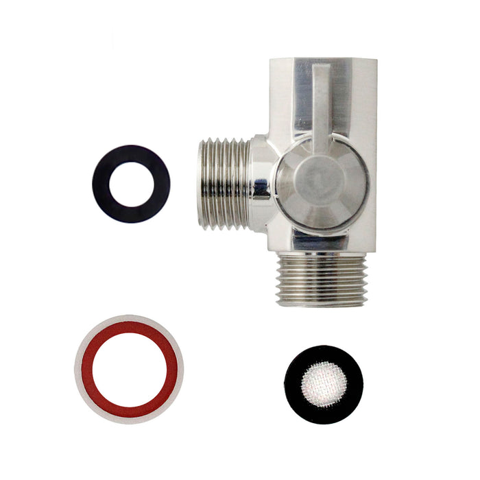 Shower Arm Mounted Diverter Valve - Satin Nickel
