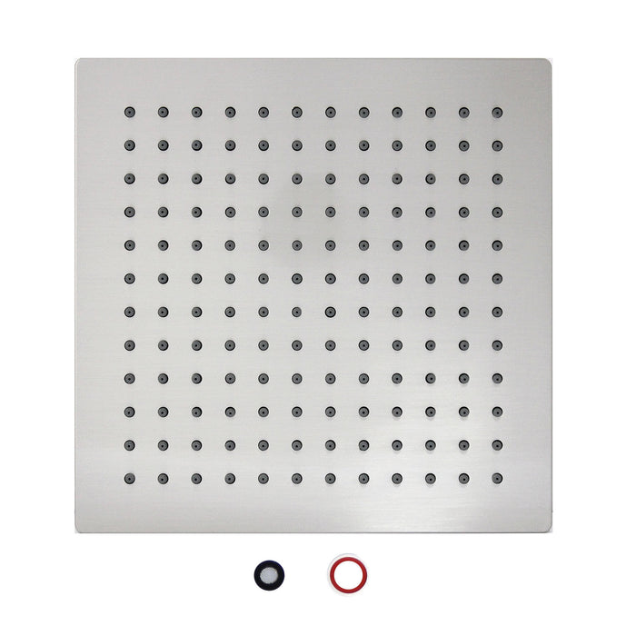 8" SQUARE Rain Shower Head - Satin Nickel