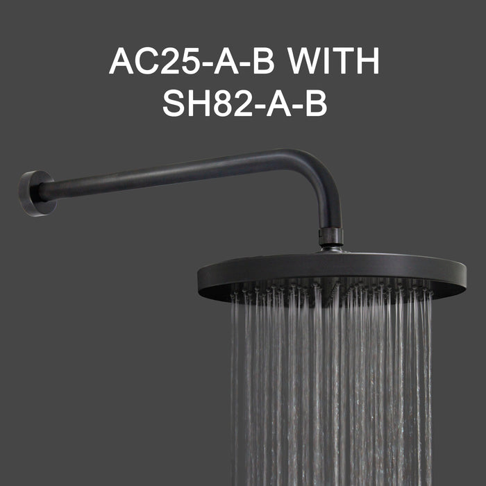 10" Rain Shower Head - Round - Rubbed Bronze