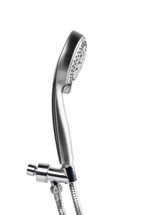 6 Function Massage Hand Shower Set - Polished Chrome