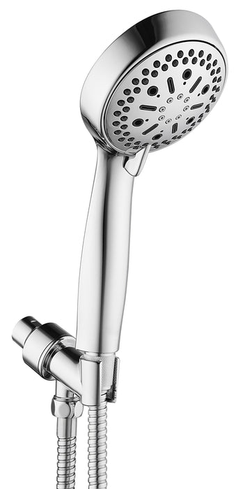 6 Function Massage Hand Shower Set - Polished Chrome