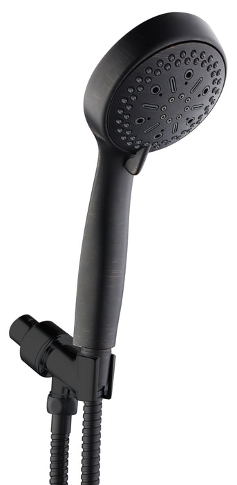 6 Function Massage Hand Shower Set - Rubbed Bronze