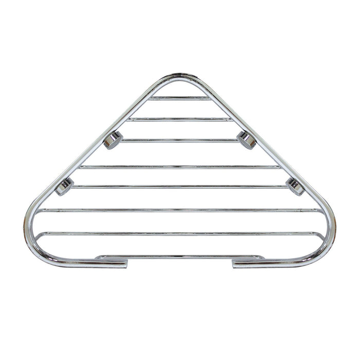 6" x 6" LARGE Corner Soap Basket - SS304 - Polished Chrome