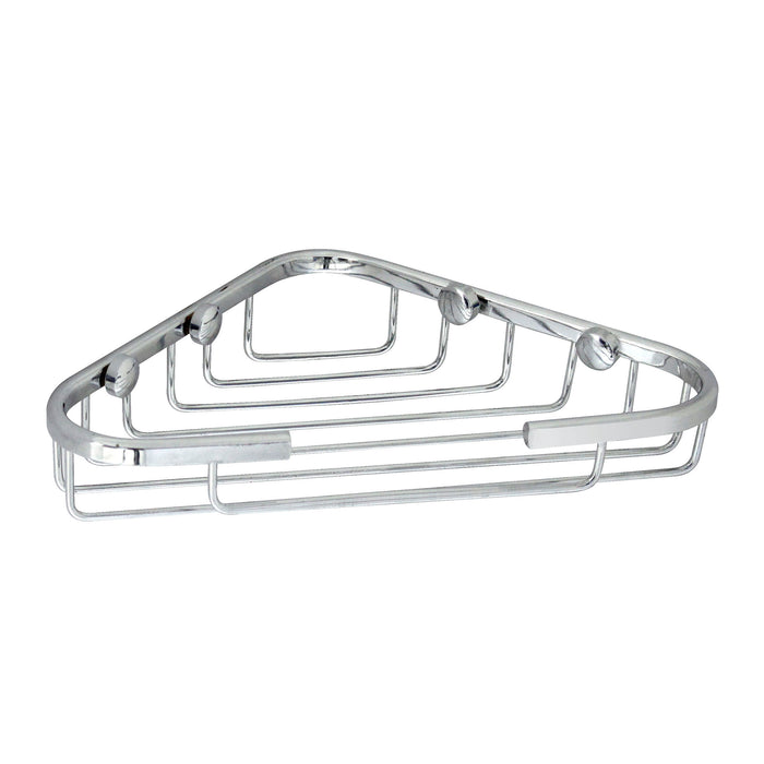 6" x 6" LARGE Corner Soap Basket - SS304 - Polished Chrome
