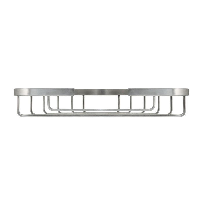 6" x 6" LARGE Corner Soap Basket - SS304 - Satin Nickel