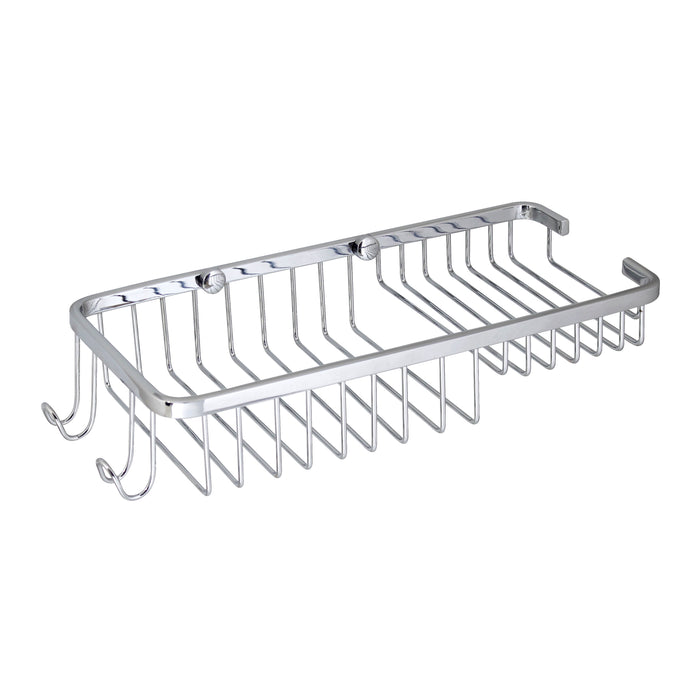 11" LARGE Soap and Bottle Shower Basket - SS304 - Polished Chrome