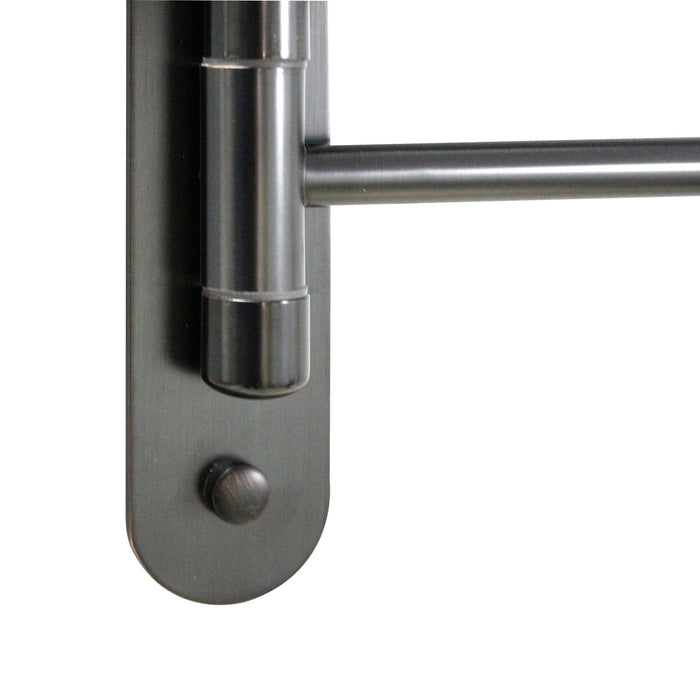 14" Triple Swing Towel Bar - Rubbed Bronze