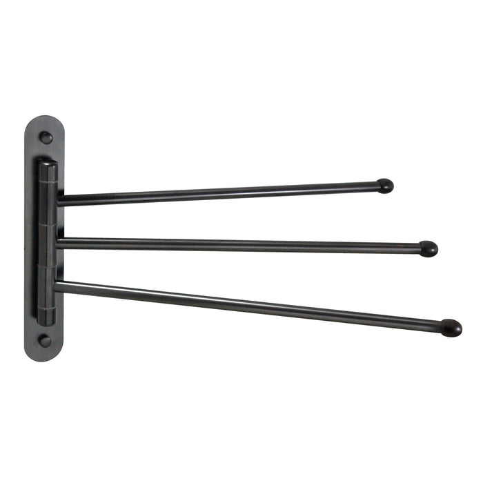 14" Triple Swing Towel Bar - Rubbed Bronze