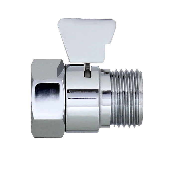 Volume Control and Shut Off Valve - Polished Chrome