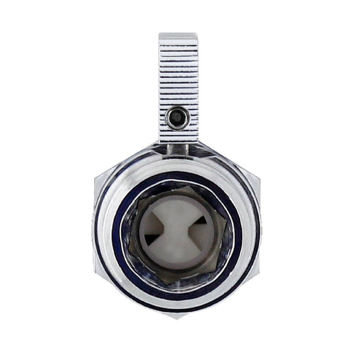 Volume Control and Shut Off Valve - Polished Chrome