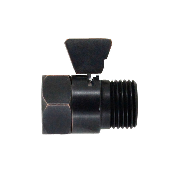 Volume Control and Shut Off Valve - Rubbed Bronze