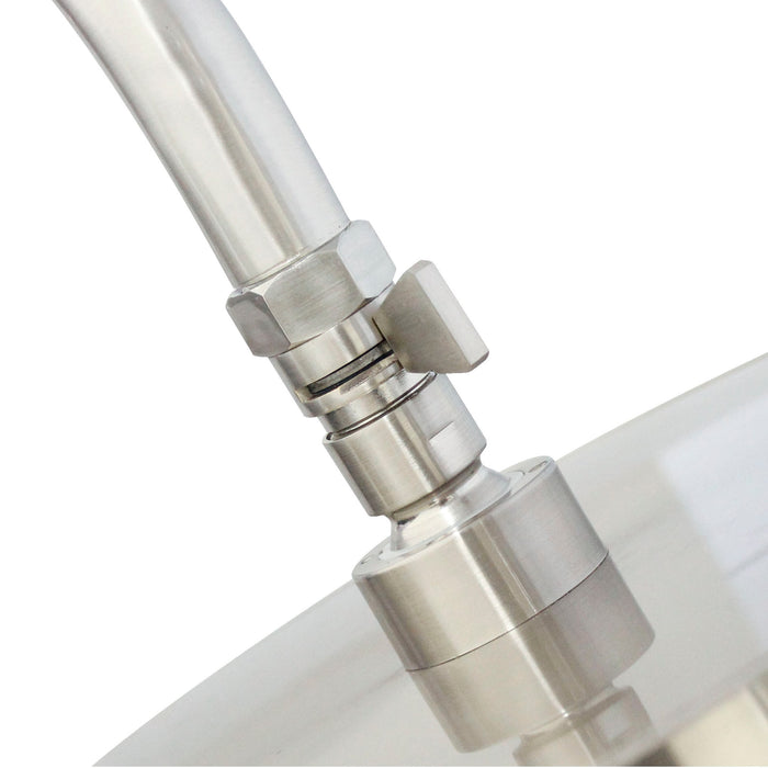 Volume Control and Shut Off Valve - Satin Nickel
