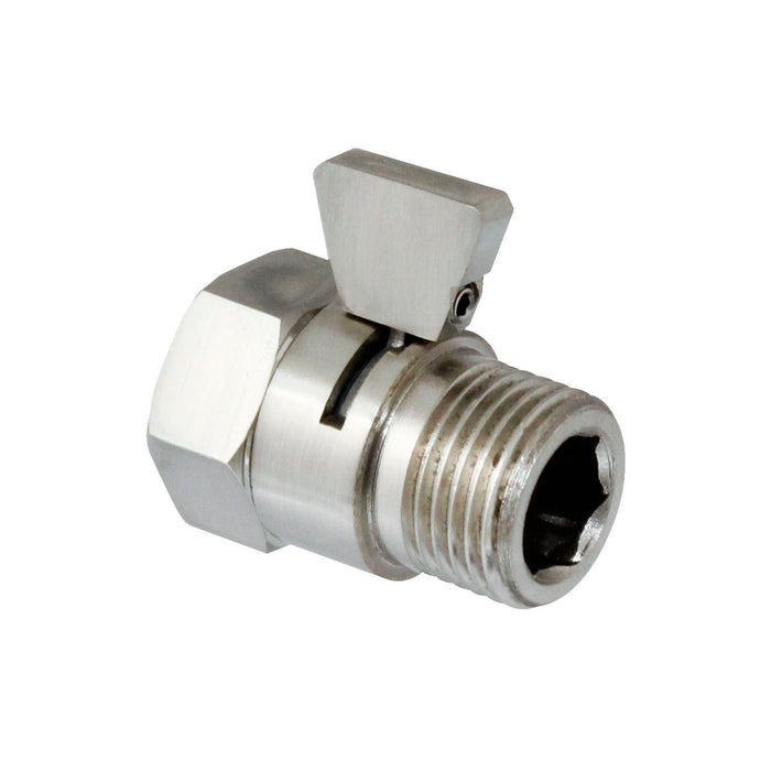 Volume Control and Shut Off Valve - Satin Nickel
