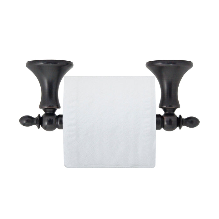 Toilet Paper Holder with Stainless Steel Roller - Antica Series - Rubbed Bronze