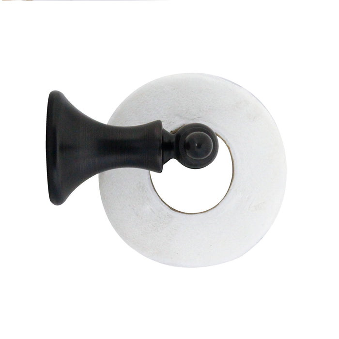 Toilet Paper Holder with Stainless Steel Roller - Antica Series - Rubbed Bronze