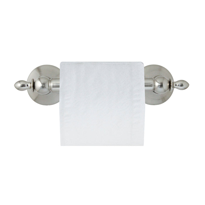 Toilet Paper Holder with Stainless Steel Roller - Antica Series - Satin Nickel