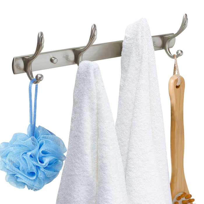 Four Pronged Robe & Towel Hook - Satin Nickel