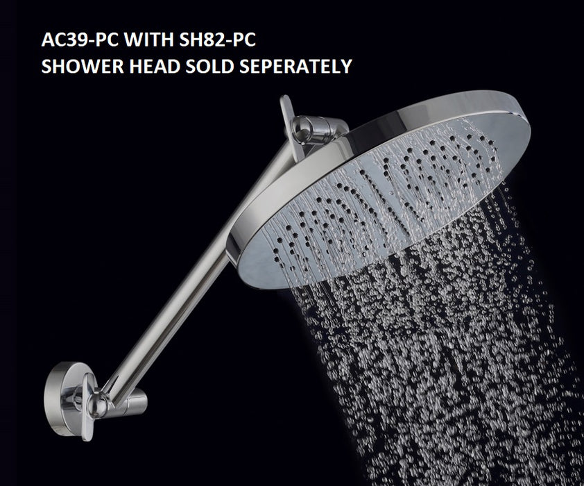 17" ADJUSTABLE Shower Arm - Polished Chrome