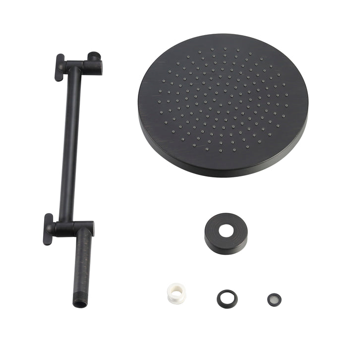 10" Rain Shower Head with 17" ADJUSTABLE Shower Arm - Rubbed Bronze
